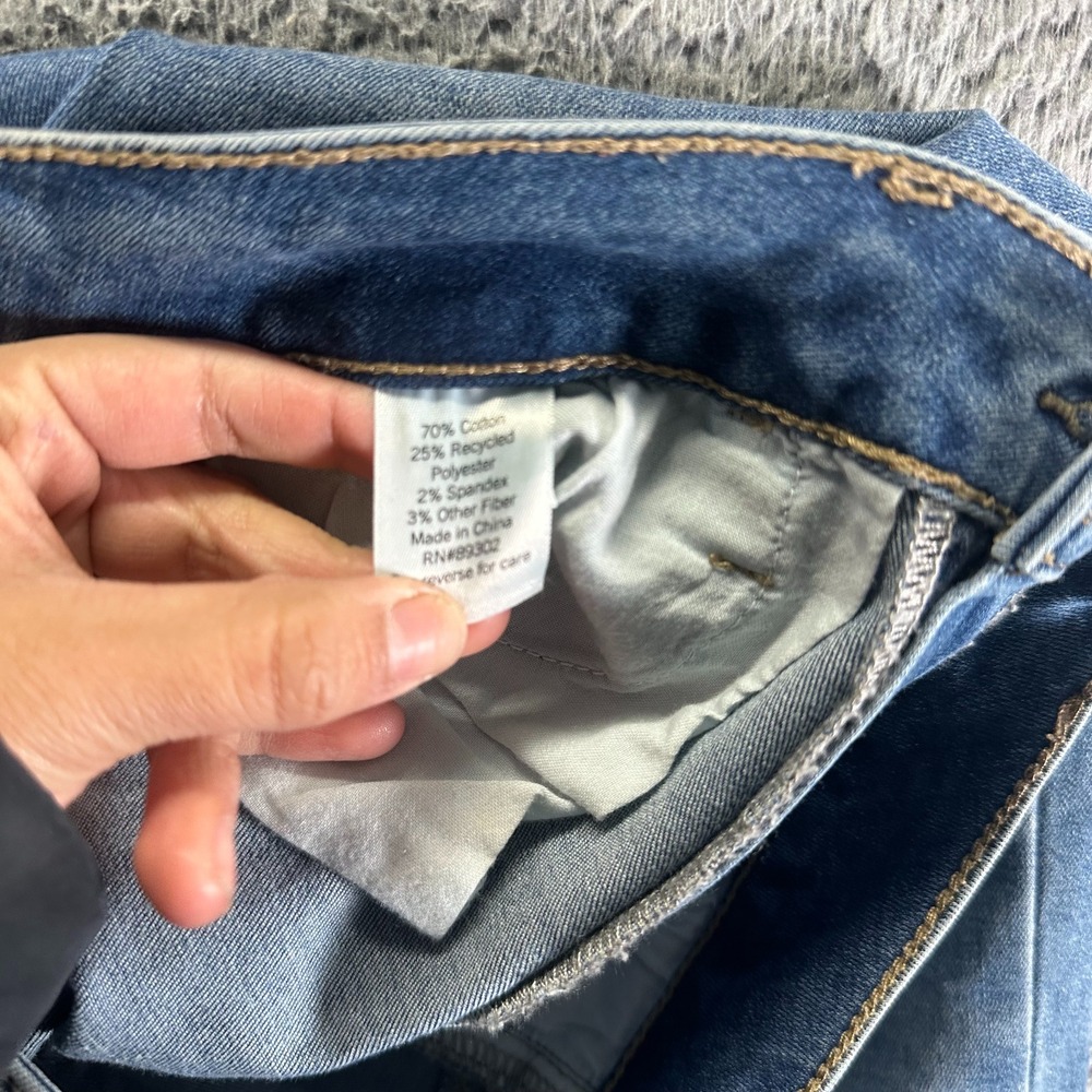 SO Goods for Life Jeans Womens 7 Blue Cotton Denim Jegging Hi-Rise Faded Stretch - Picture 5 of 11